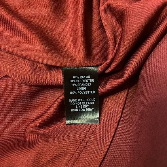 Lulus Hello World Wine Midi Dress W/Back Zipper, Sz. S. - Picture 13 of 14